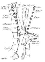 Sample of design for placement of large woody debris to provide fish cover Sample of design for placement of large woody debris to provide fish cover