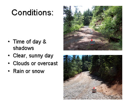 Conditions effecting photo quality